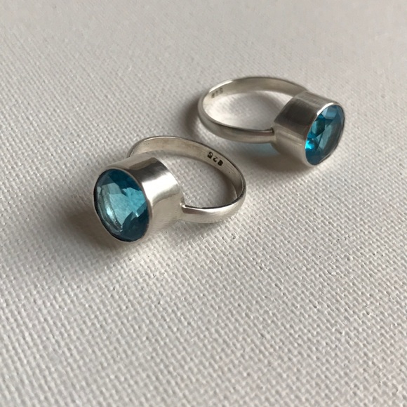 LAST ONE - NEW Blue Quartz & Sterling Silver Ring - Picture 2 of 6